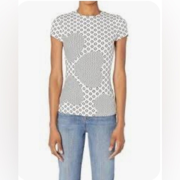 ⭐️ Ted Baker London Karlyaa-printed Short Sleeve SZ 4 EUC - Picture 1 of 6